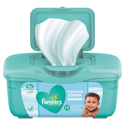 PGC75476 : Pampers® Complete Clean Baby Wipes, 1 Ply, Baby Fresh, 72